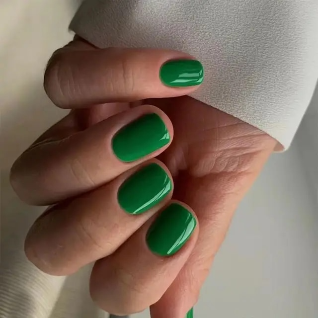 Fashion False Nails Large Green