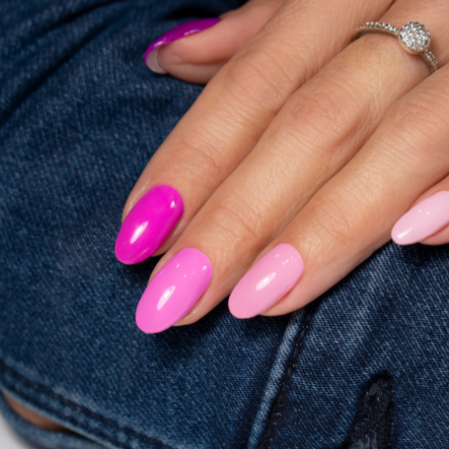 Fashion False Nails Large Pink